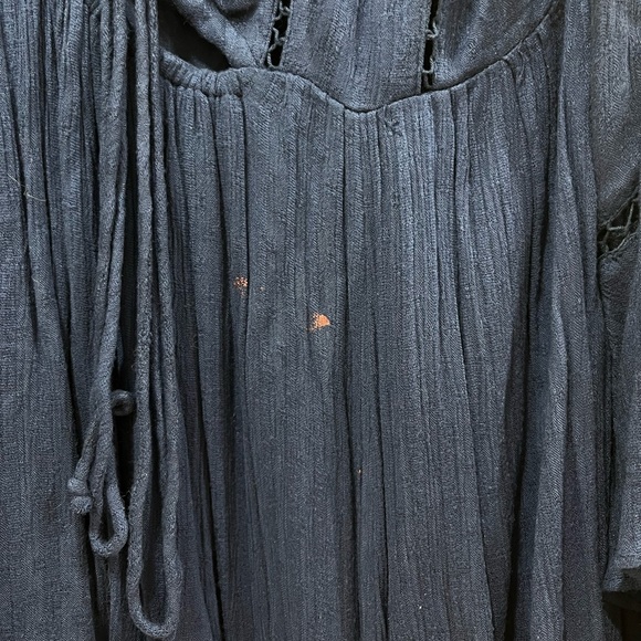 Free People Romeo Navy Bell Sleeve Dress - Picture 8 of 9